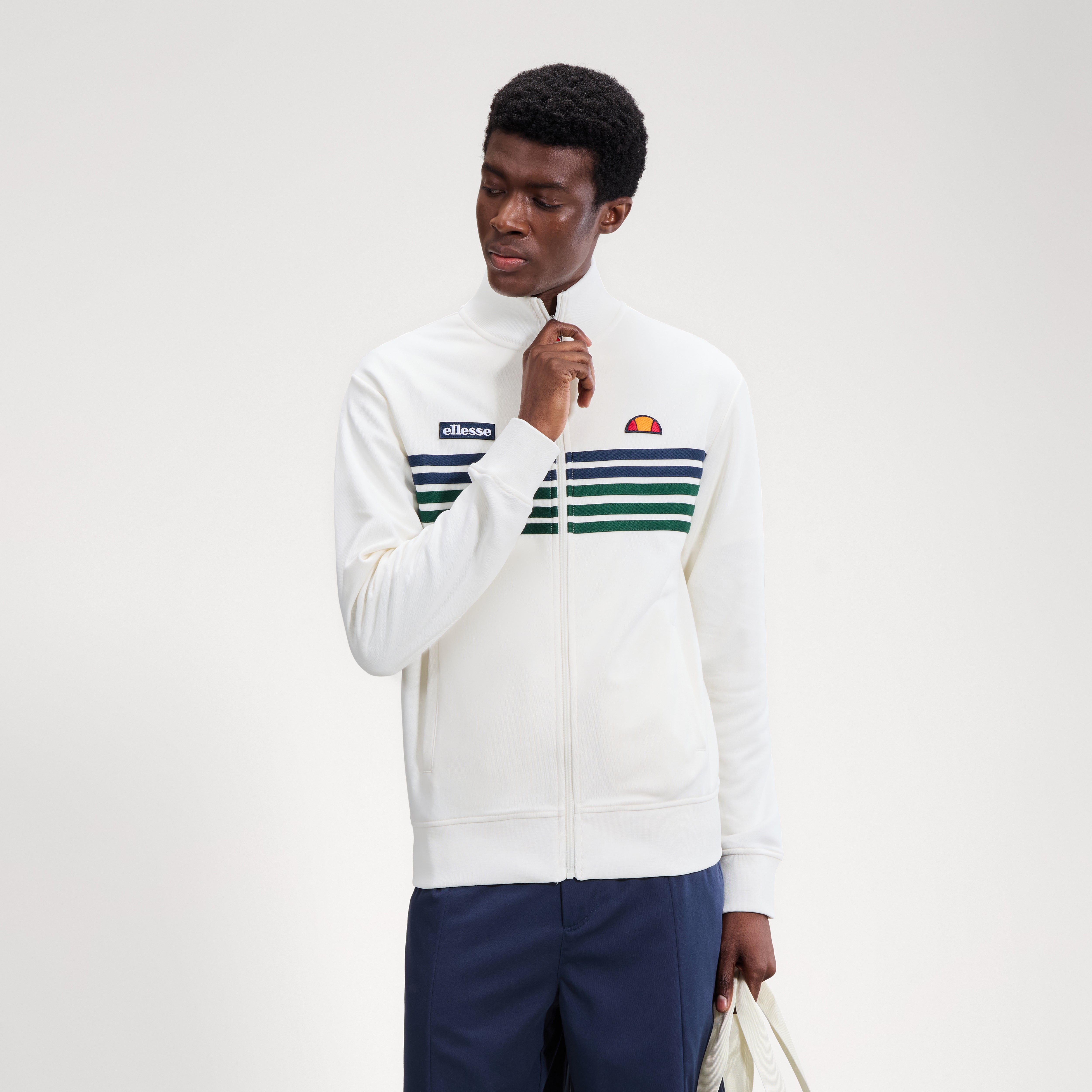 Ellesse Vicenza Track Top Cream/Green