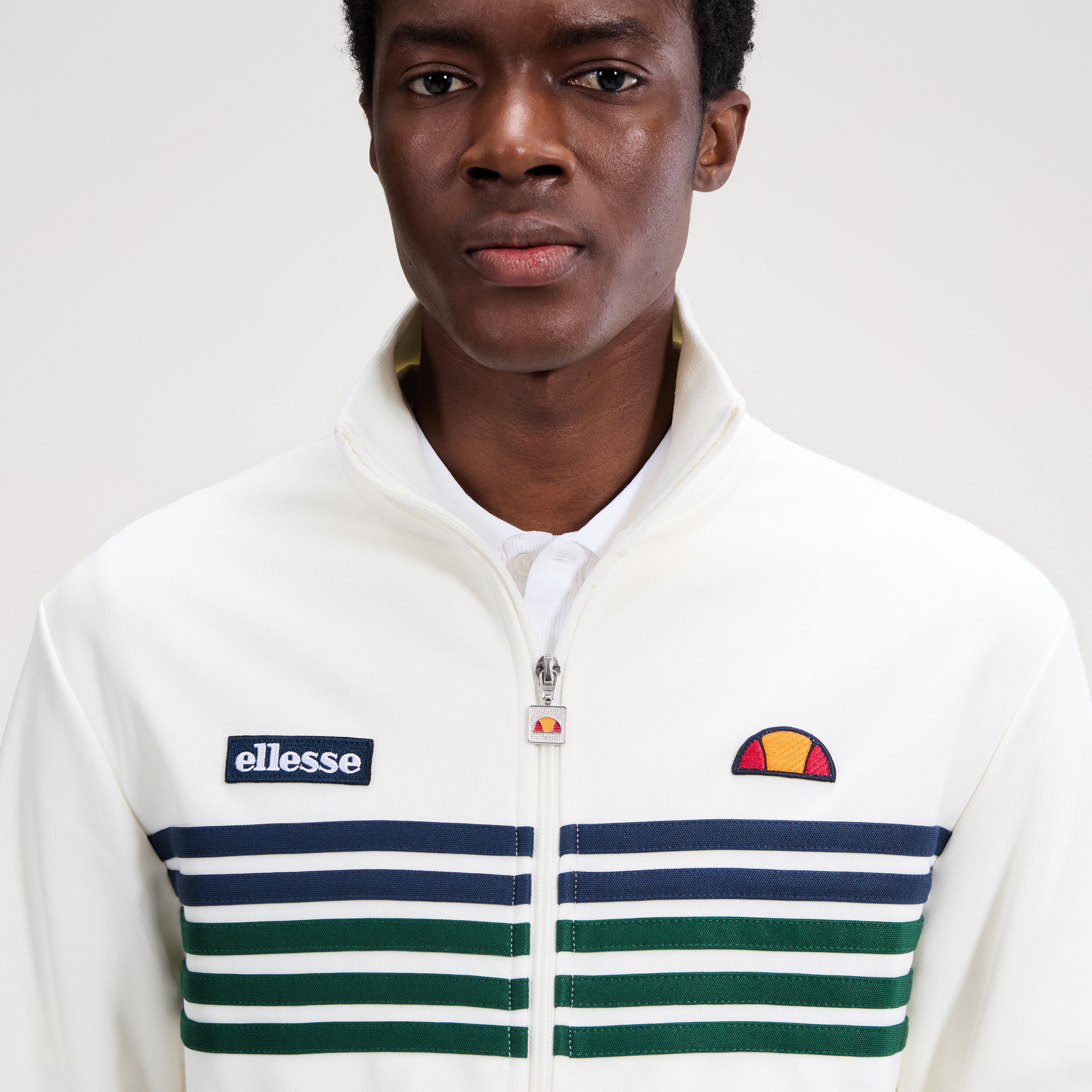 Ellesse Vicenza Track Top Cream/Green