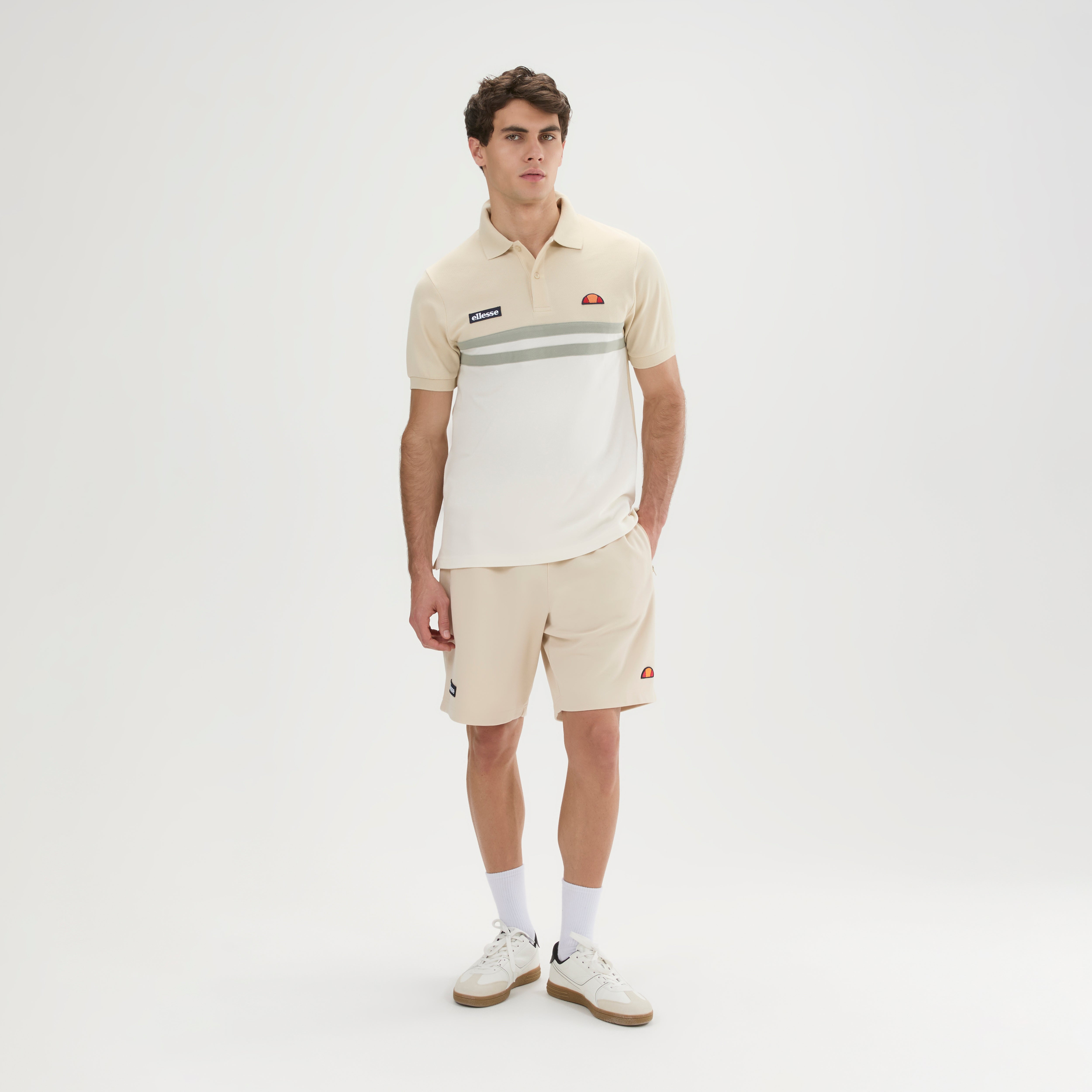 Ellesse Muccia Polo Shirt Stone