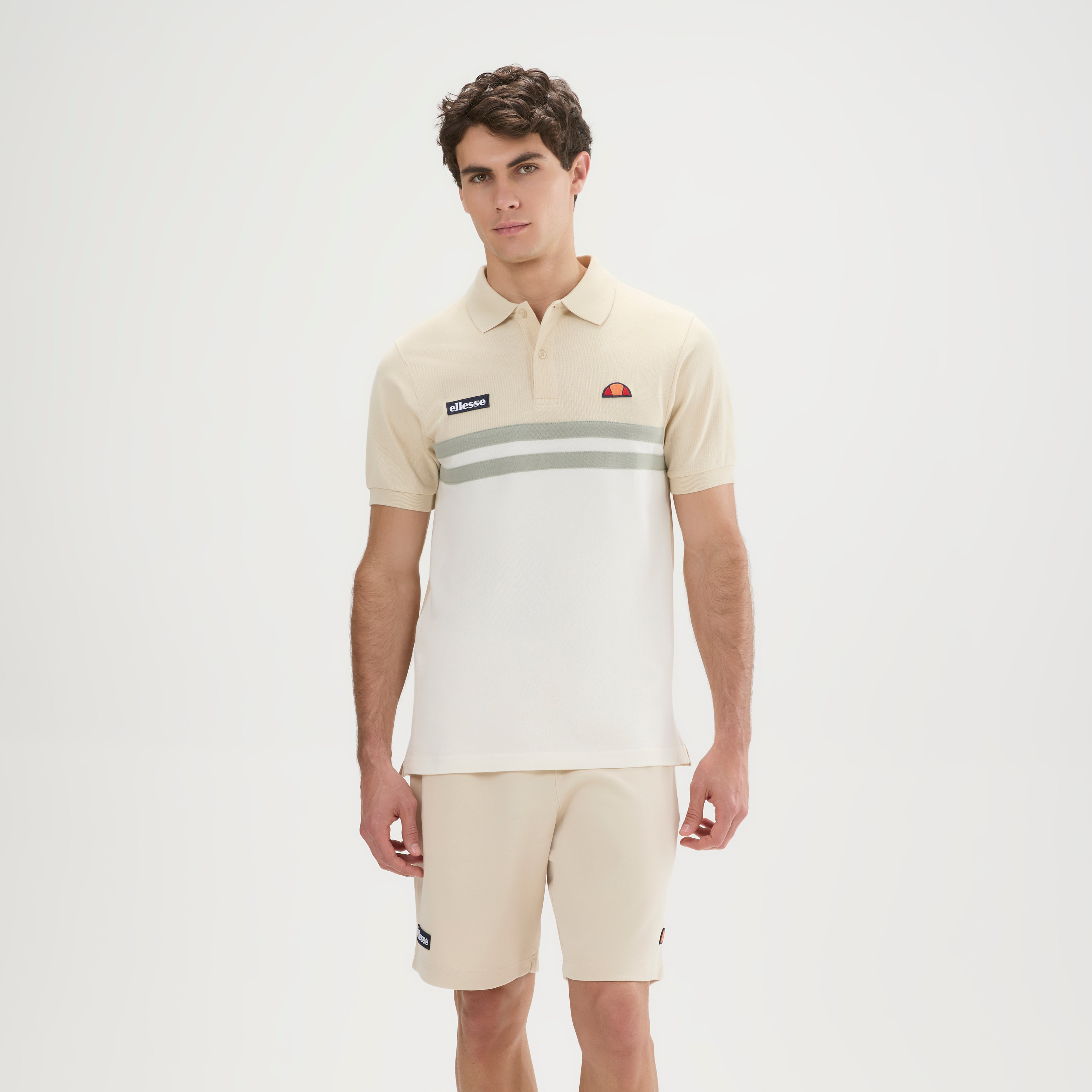 Ellesse Muccia Polo Shirt Stone