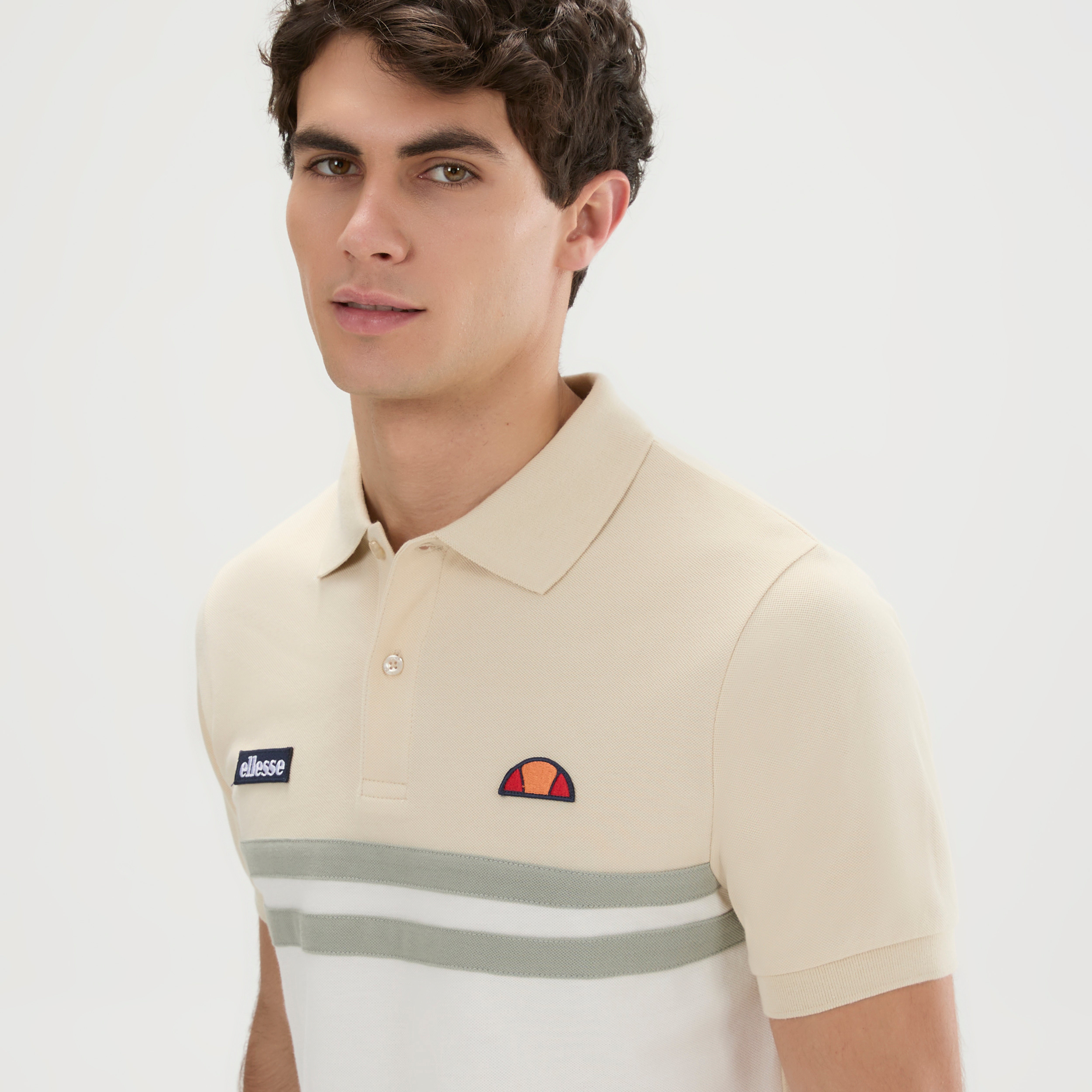 Ellesse Muccia Polo Shirt Stone