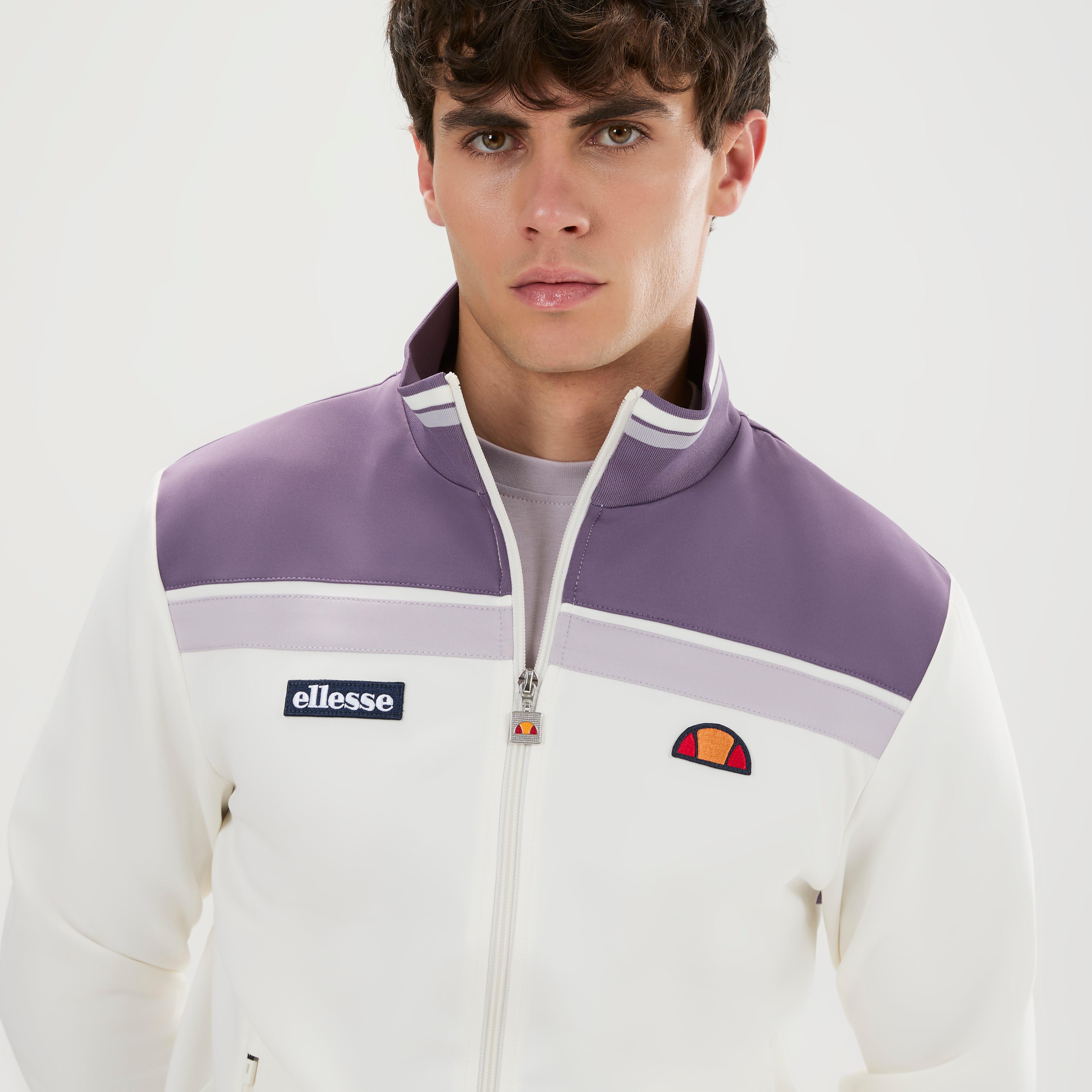 Ellesse Vignola Track Top Lilac/White