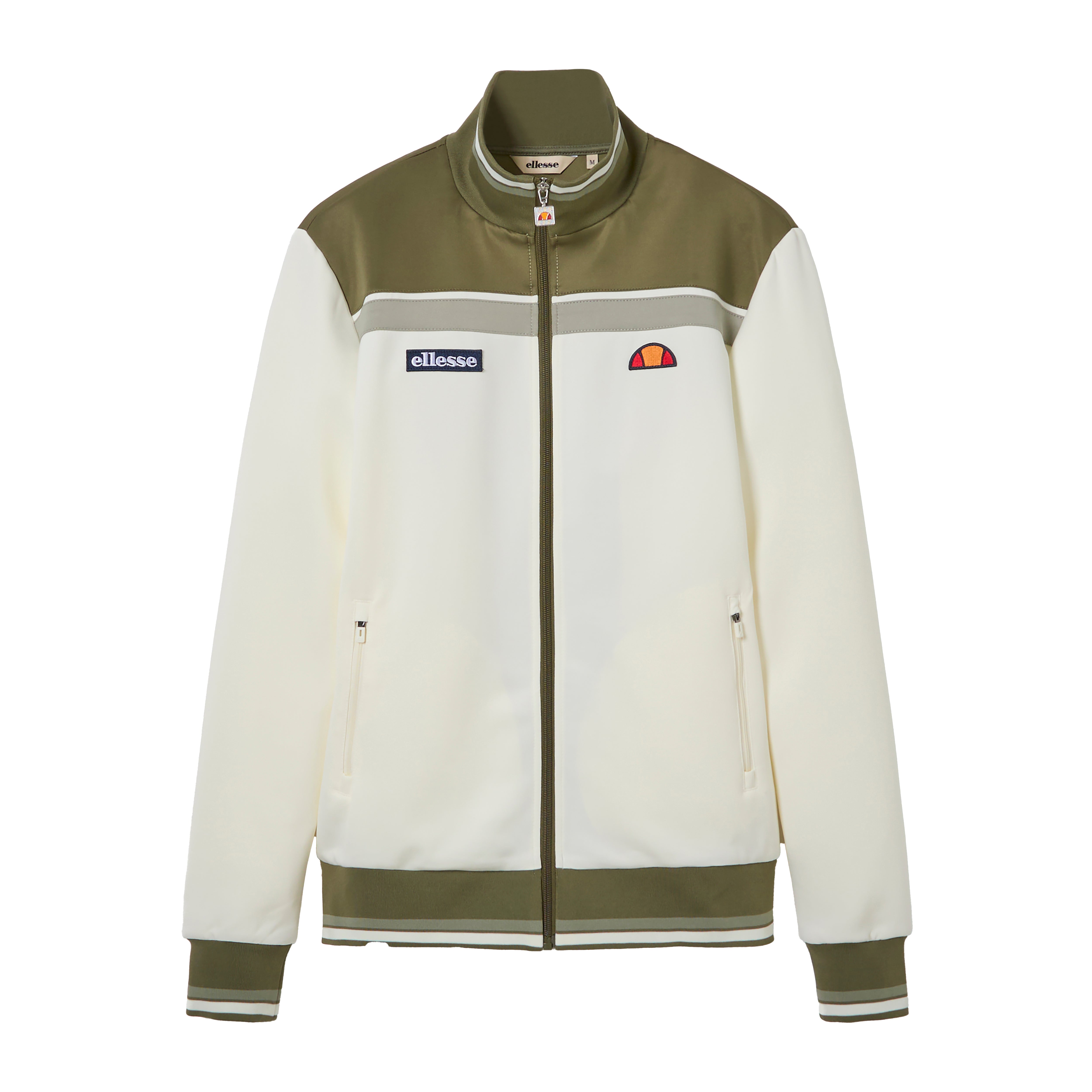 Ellesse Vignola Track Top Khaki/White
