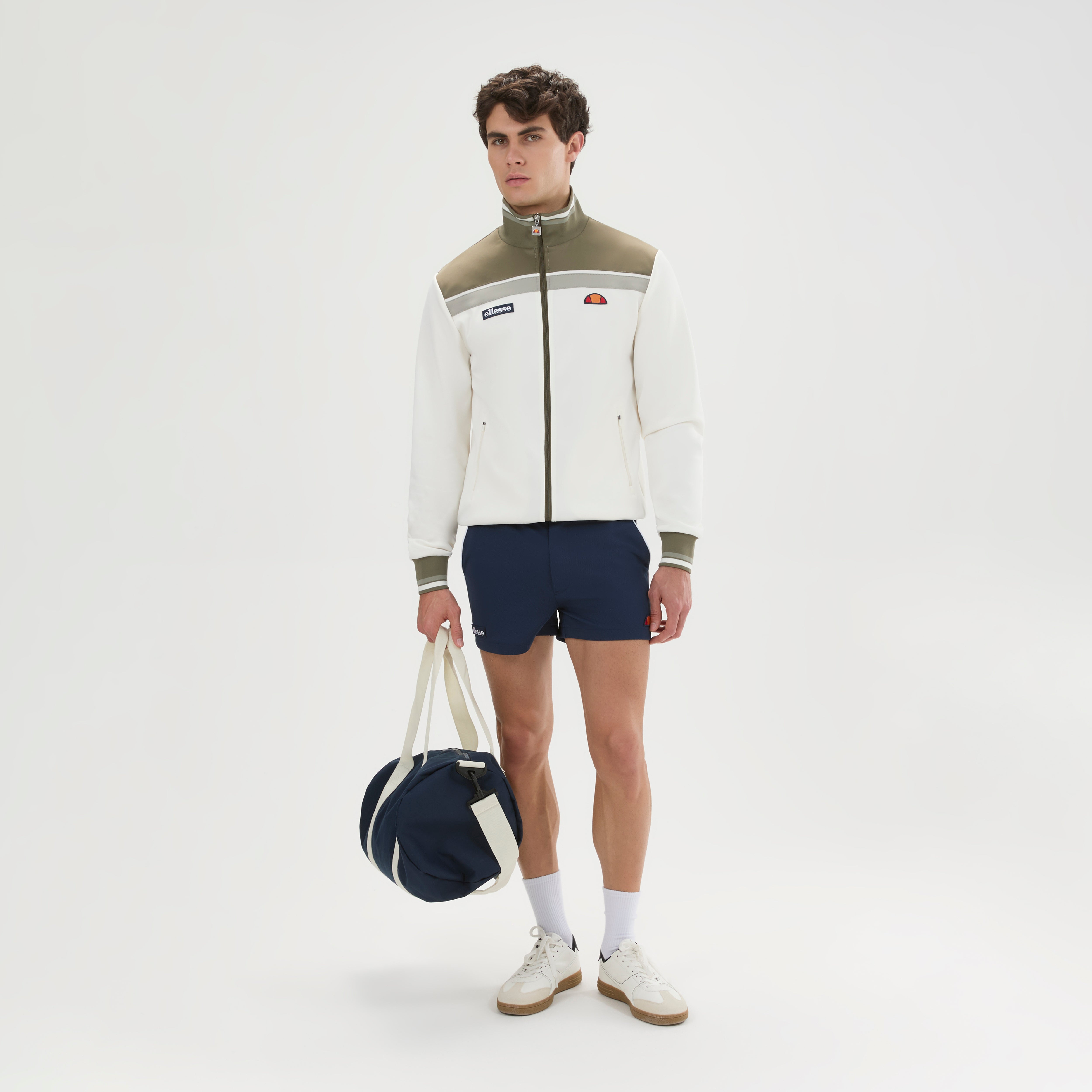 Ellesse Vignola Track Top Khaki/White