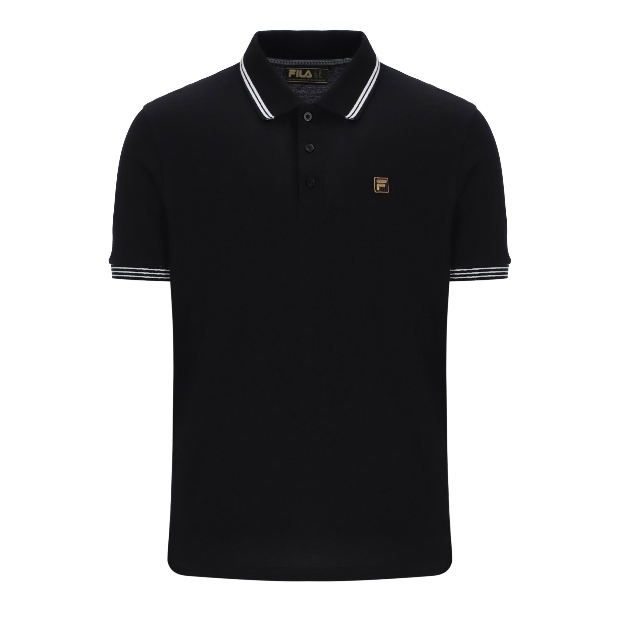 Fila Gold Soren Polo Shirt Black