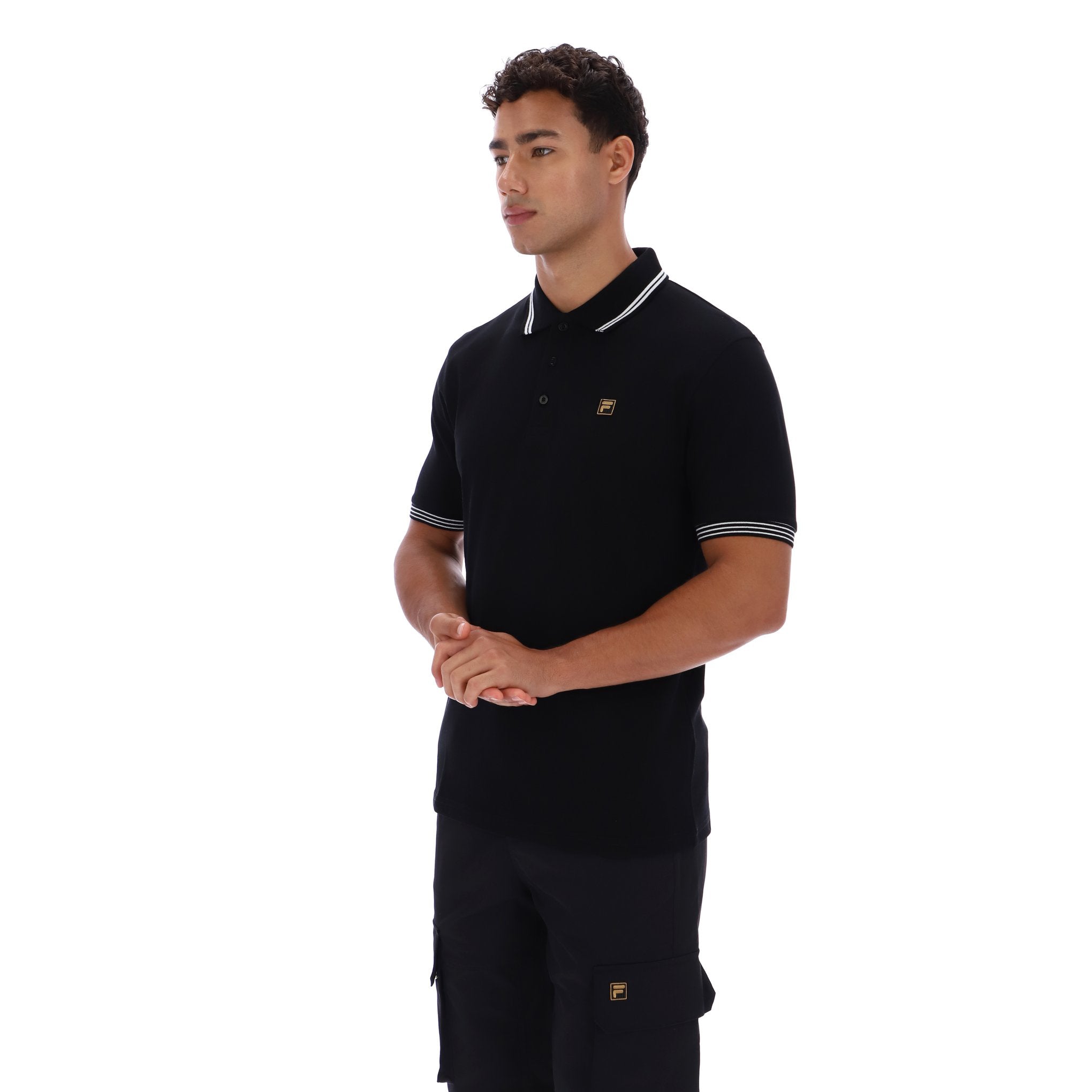 Fila Gold Soren Polo Shirt Black