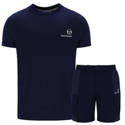 Sergio Tacchini Cargo T-Shirt & Shorts Set Navy
