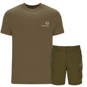 Sergio Tacchini Cargo T-Shirt & Shorts Set Olive