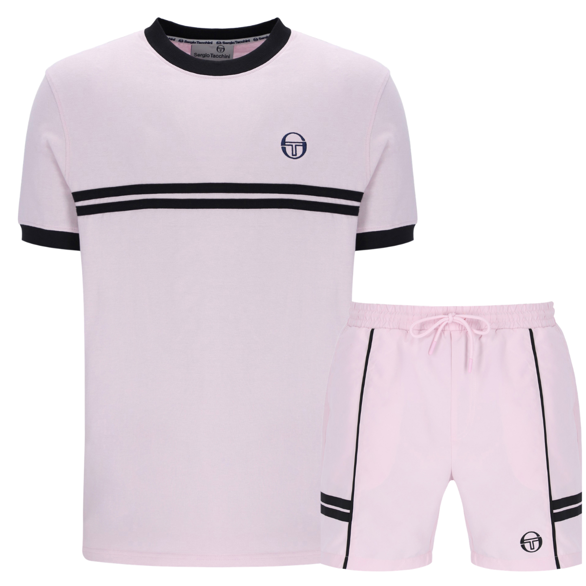 Sergio Tacchini Dallas T-Shirt & Shorts Set Pink