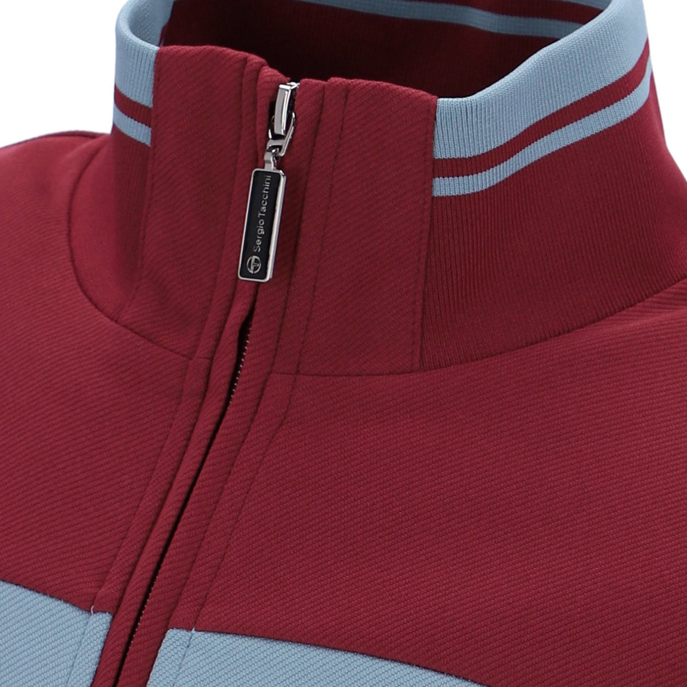 Sergio tacchini tracksuit top claret and blue on sale
