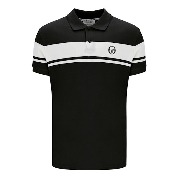 Sergio Tacchini Youngline Polo Shirt Black/Grey