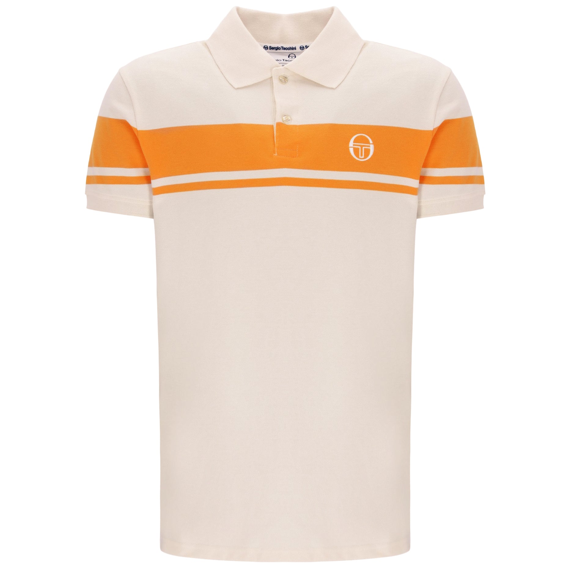 Sergio Tacchini Youngline Polo Shirt Sand/Orange