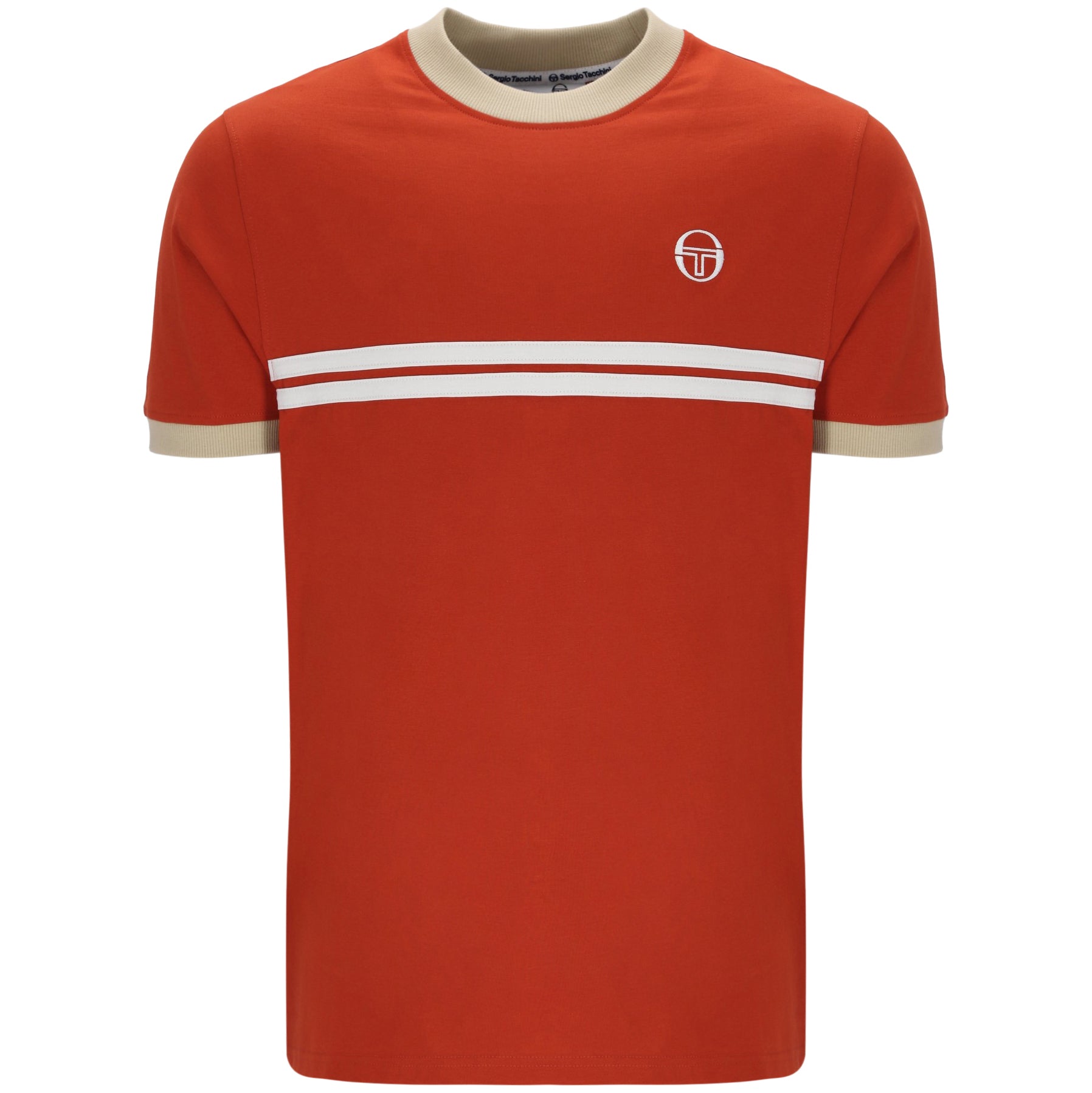 SERGIO TACCHINI T-shirt Blanc Homme Sergio Tacchini Big pas cher SERGIO TACCHINI T-shirt Blanc Homme Sergio Tacchini Big pas cher
