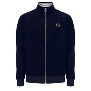 Sergio Tacchini Court Velour Track Top Navy