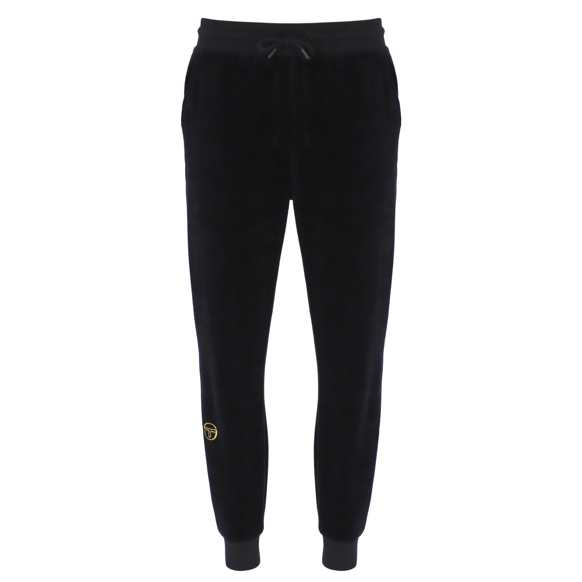 Sergio Tacchini Court Velour Track Pants Black
