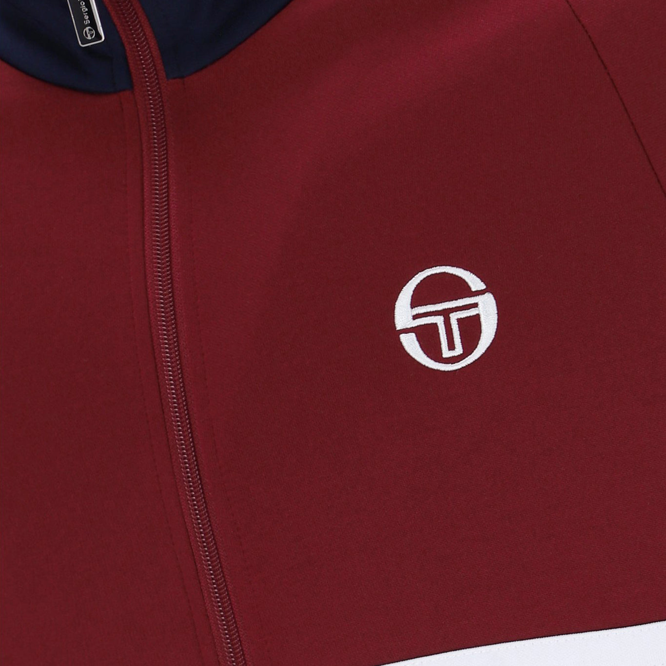 Sergio tacchini claret and blue track top deals