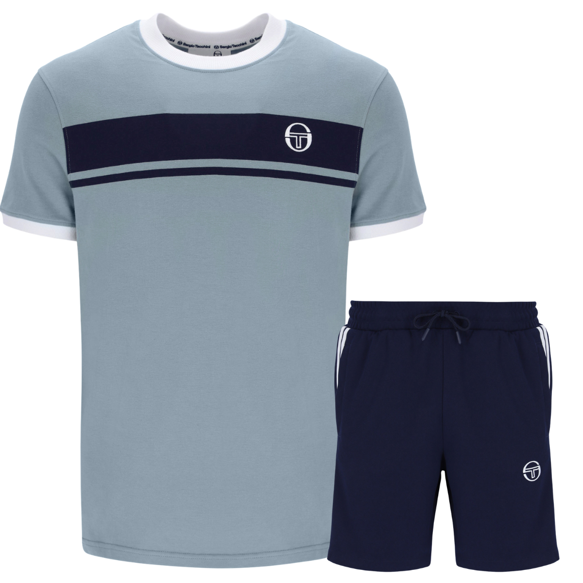Sergio Tacchini Master T-Shirt & Shorts Set Lead