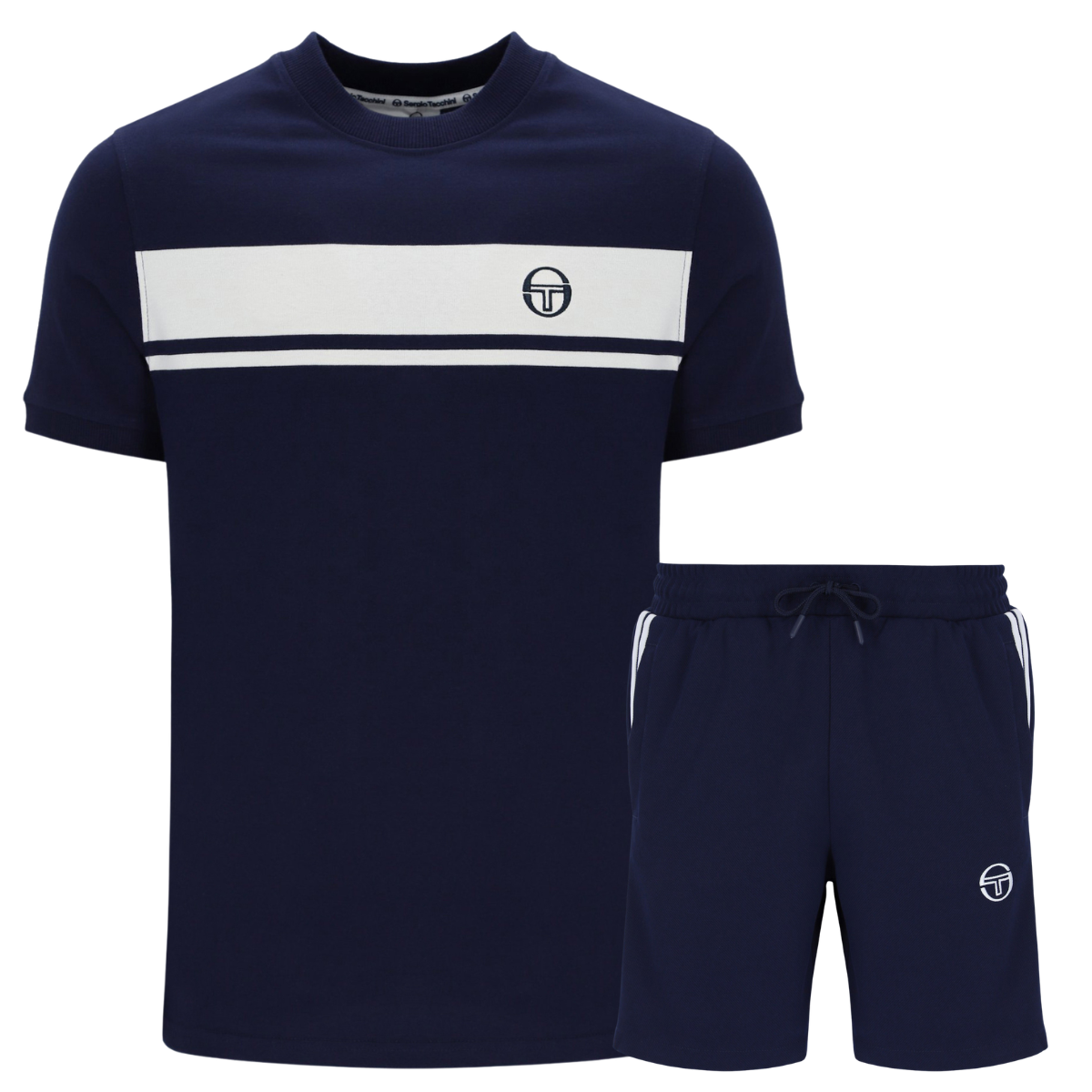 Sergio Tacchini Master T-Shirt & Shorts Set Navy