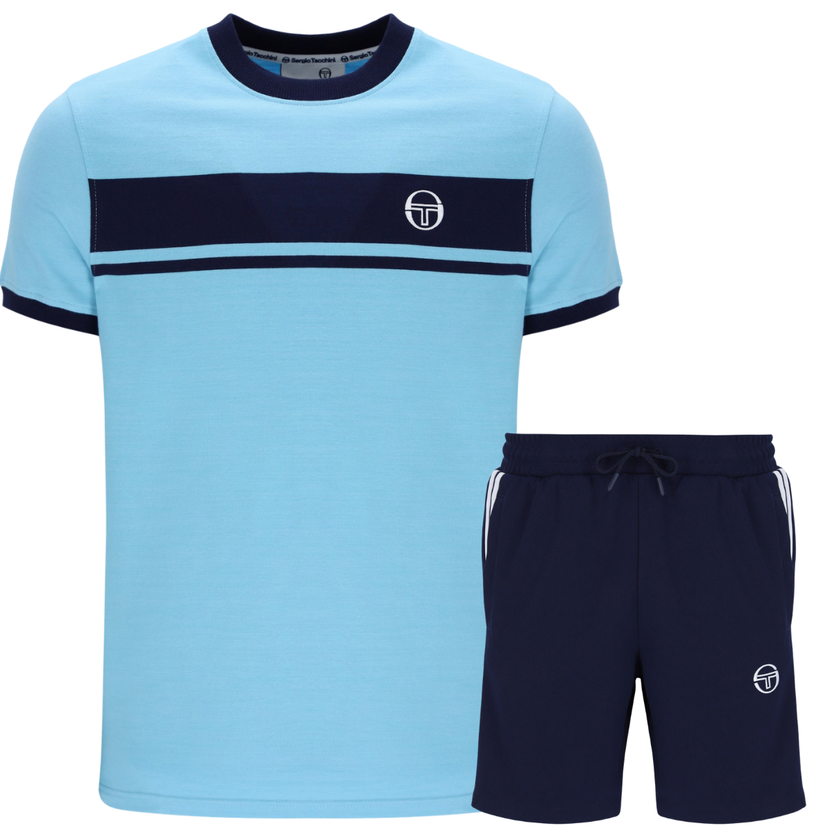 Sergio Tacchini Master T-Shirt & Shorts Set Sky