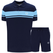 Sergio Tacchini Younline Polo & Shorts Set Navy