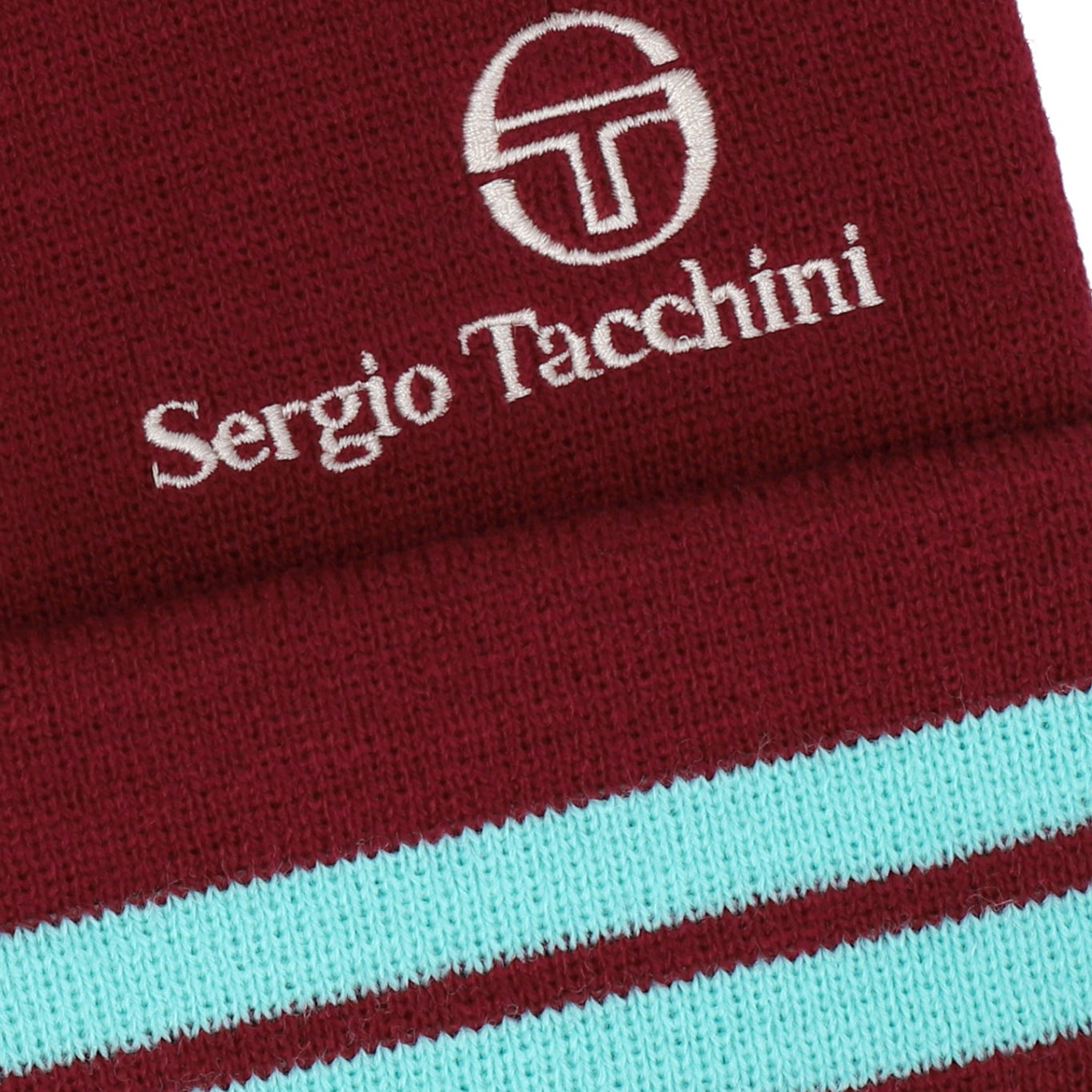 Sergio Tacchini Surgis Beanie Hat Claret/Blue