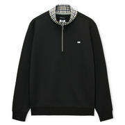 Weekend Offender Henson Check Zip Sweatshirt Black