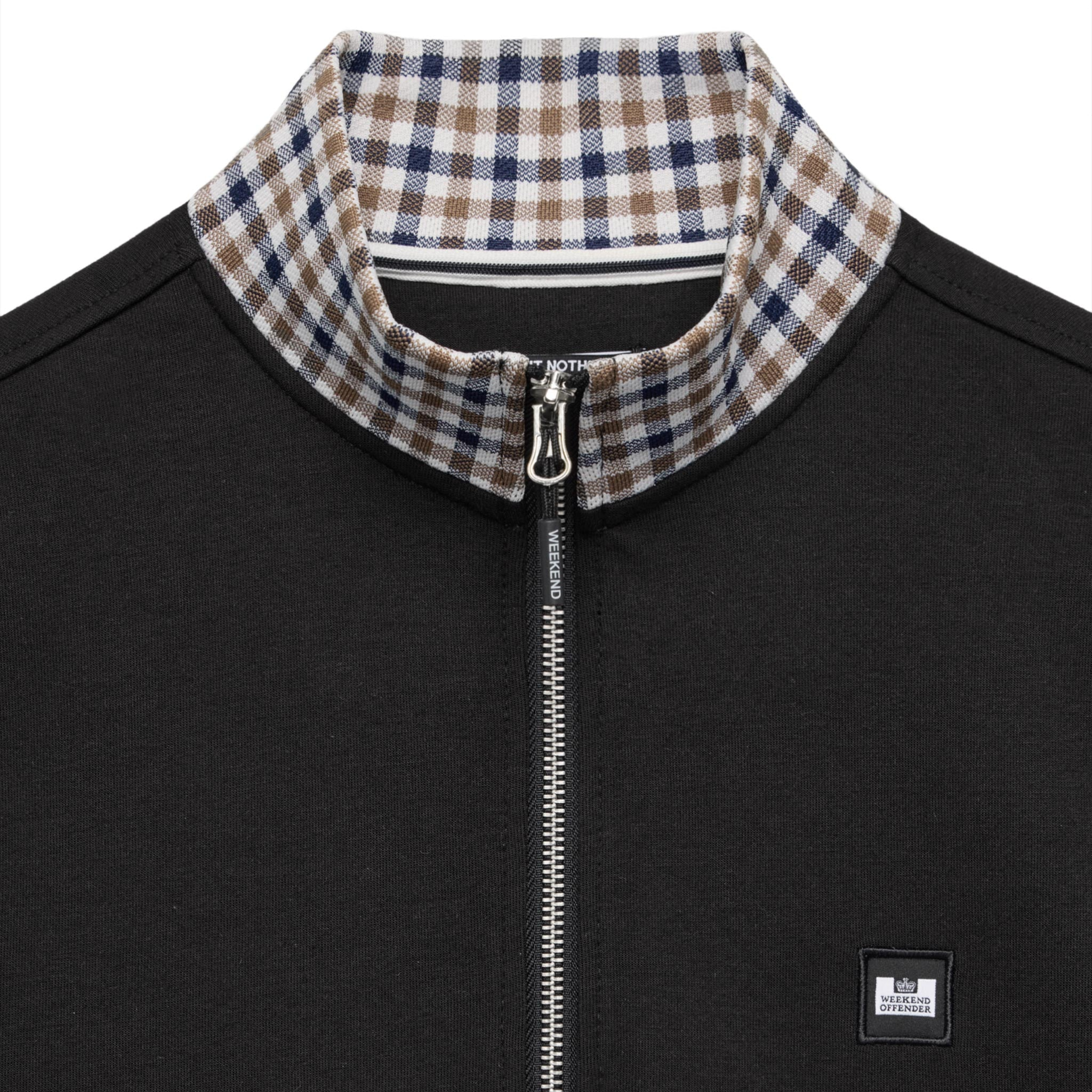 Weekend Offender Henson Zip Sweatshirt Black