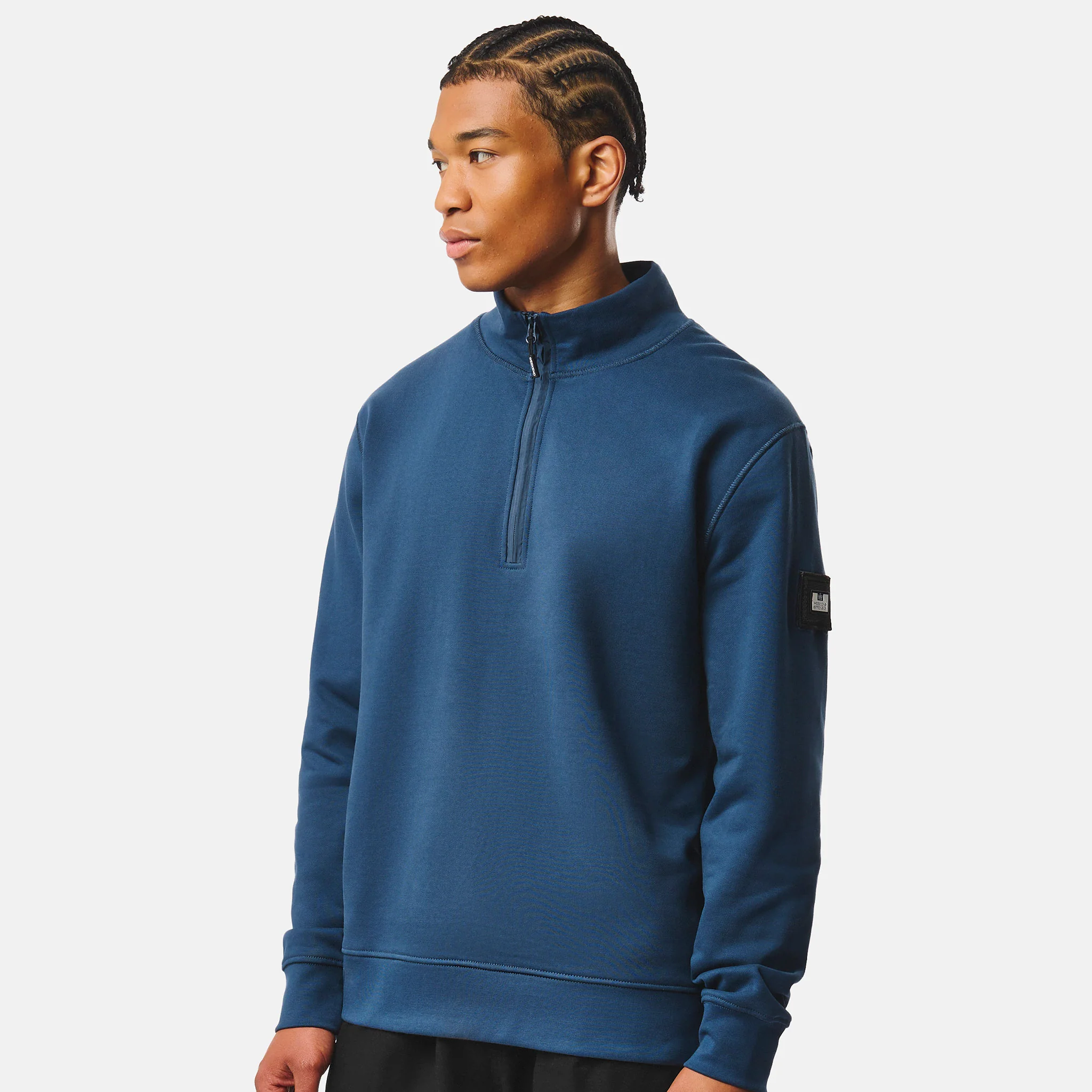 Weekend Offender Kraviz Zip Sweatshirt Lagoon