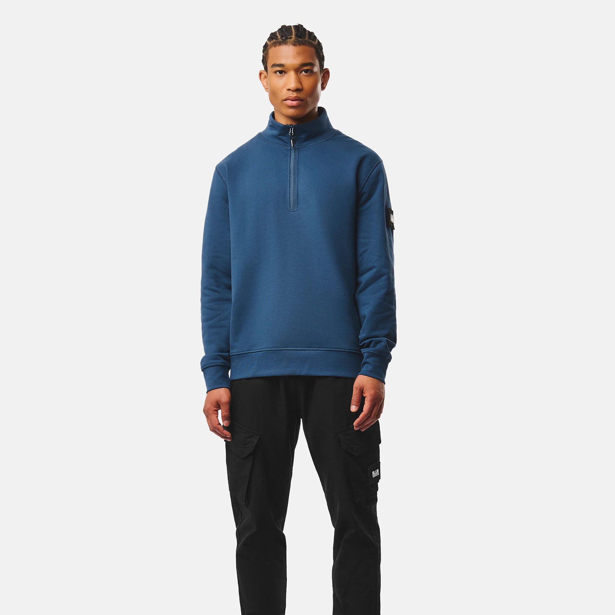 Weekend Offender Kraviz Zip Sweatshirt Lagoon