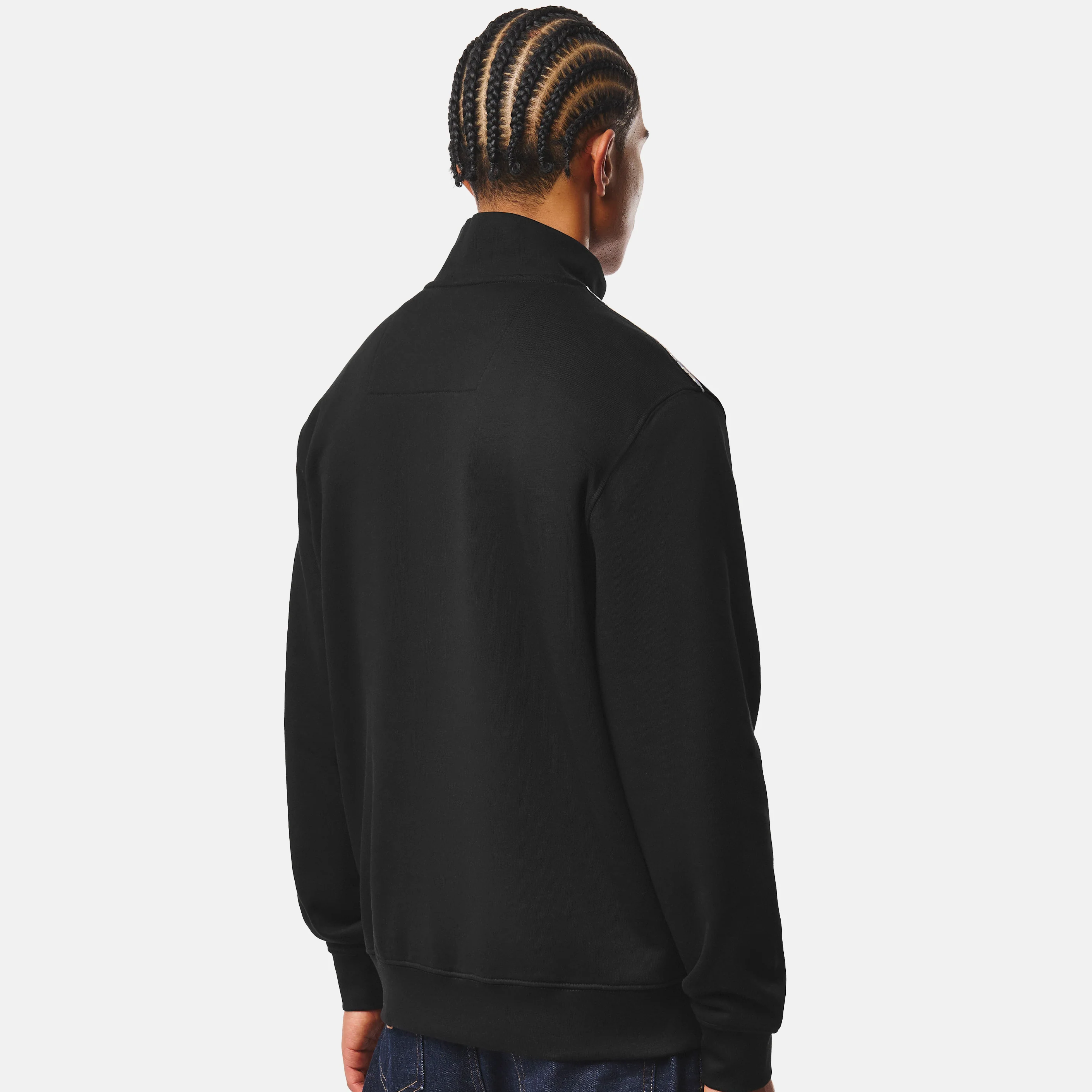 Weekend Offender Matisa Check Zip Sweatshirt Black