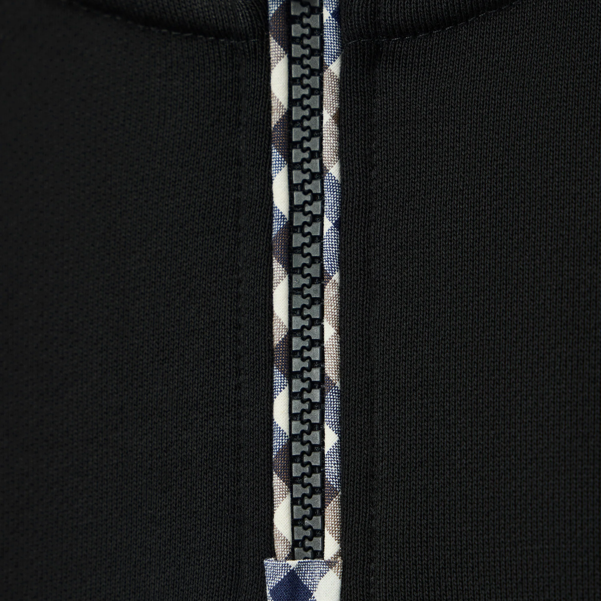 Weekend Offender Matisa Check Zip Sweatshirt Black