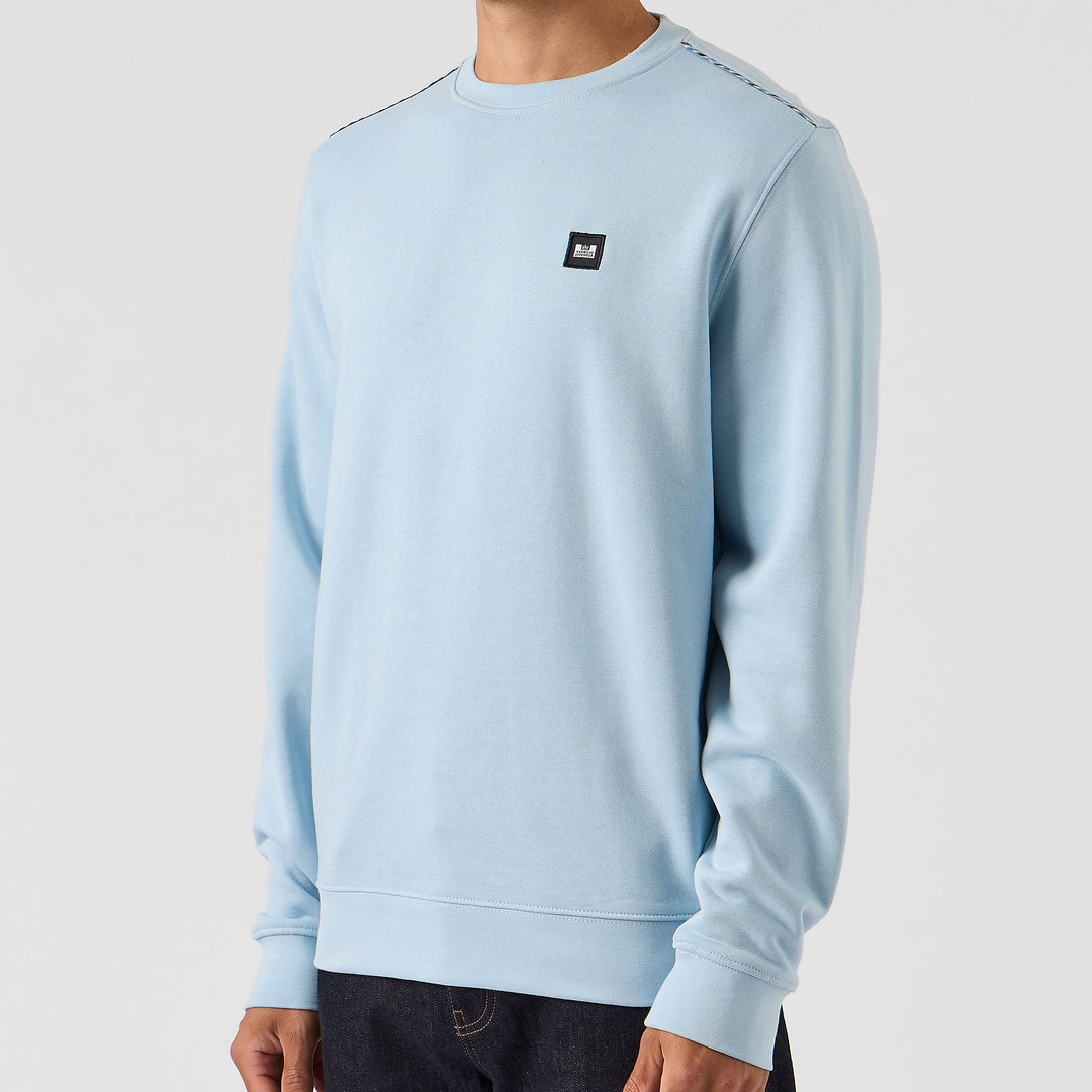 Weekend Offender Vega Check Sweatshirt Sky