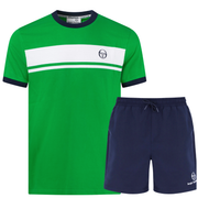 Sergio Tacchini Master T-Shirt & Shorts Set Green