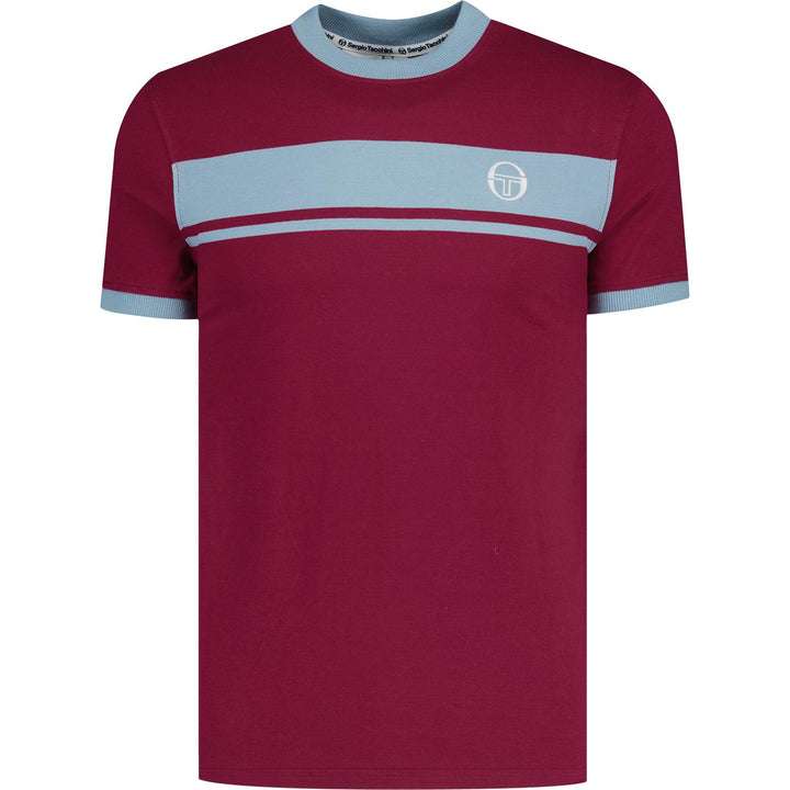 Sergio Tacchini Master T-Shirt Claret/Blue