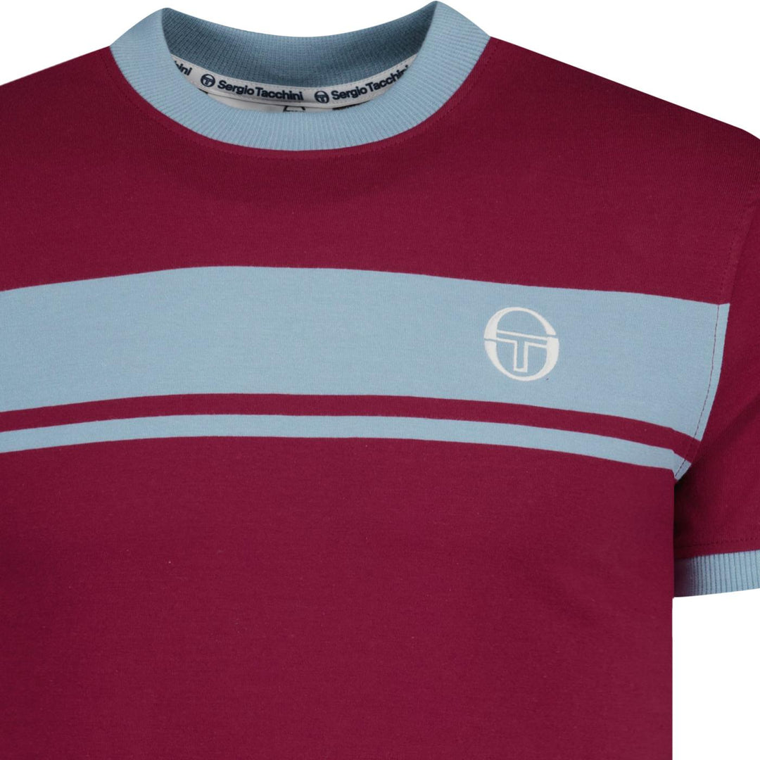Sergio Tacchini Master T-Shirt Claret/Blue