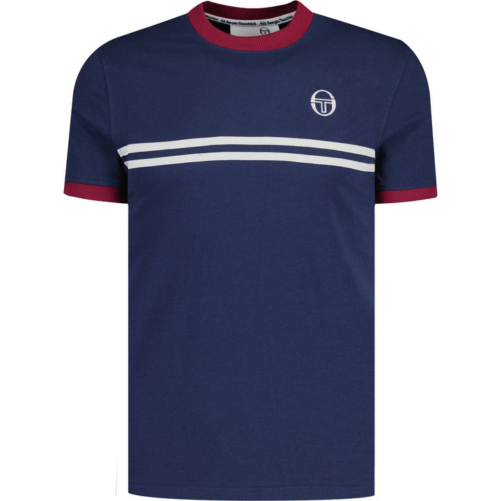 Sergio Tacchini Supermac T-Shirt Navy/Claret