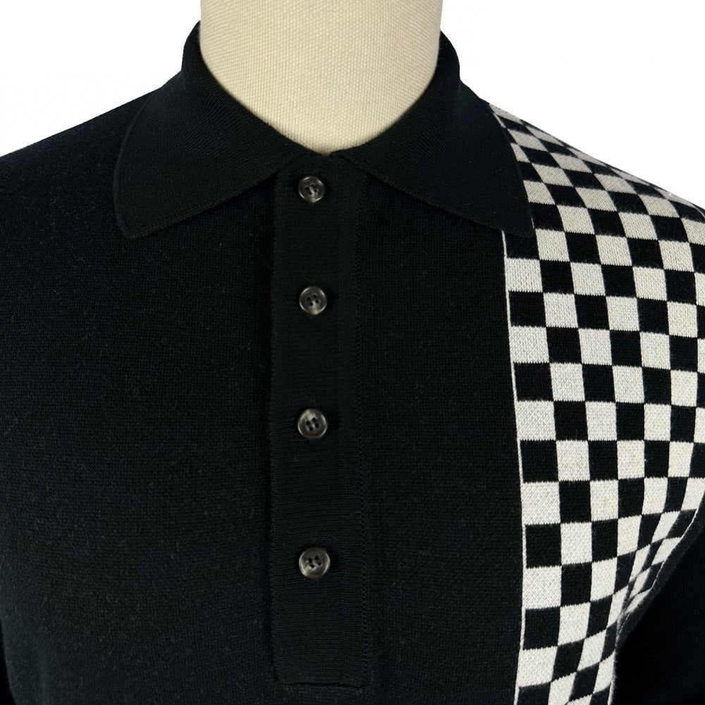 Ska Soul Weller Knit Polo Black