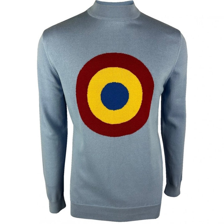 Ska & Soul "Moon" Turtleneck Jumper Sky