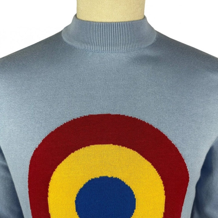 Ska & Soul "Moon" Turtleneck Jumper Sky