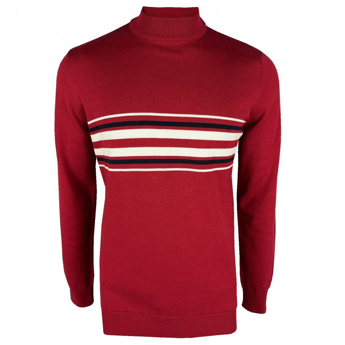 Red knit turtleneck sales