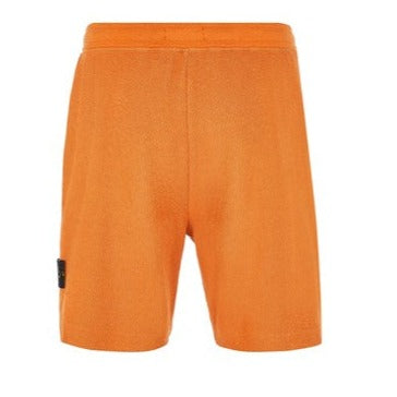 Stone Island Ribbed Shorts Sienna Brown - Urban Menswear