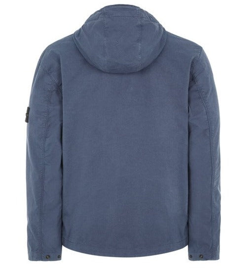 Stone Island Supima Cotton Jacket Avio Blue - Urban Menswear