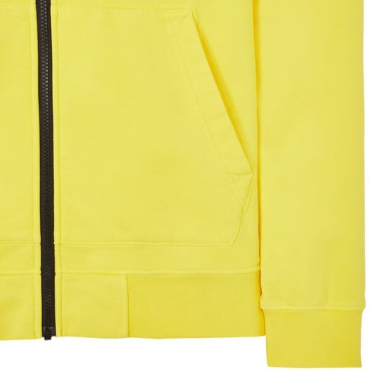 Stone Island Full Zip Hoodie Yellow - Urban Menswear