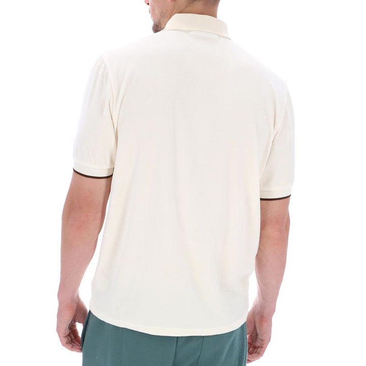 Fila Vintage Terra Velour Polo Shirt Cream