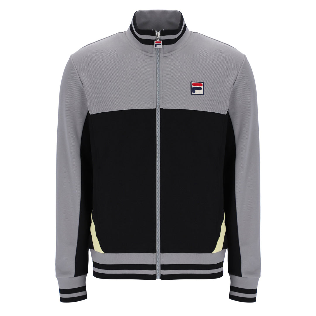 Fila Vintage Tiebreaker Track Top Grey/Black