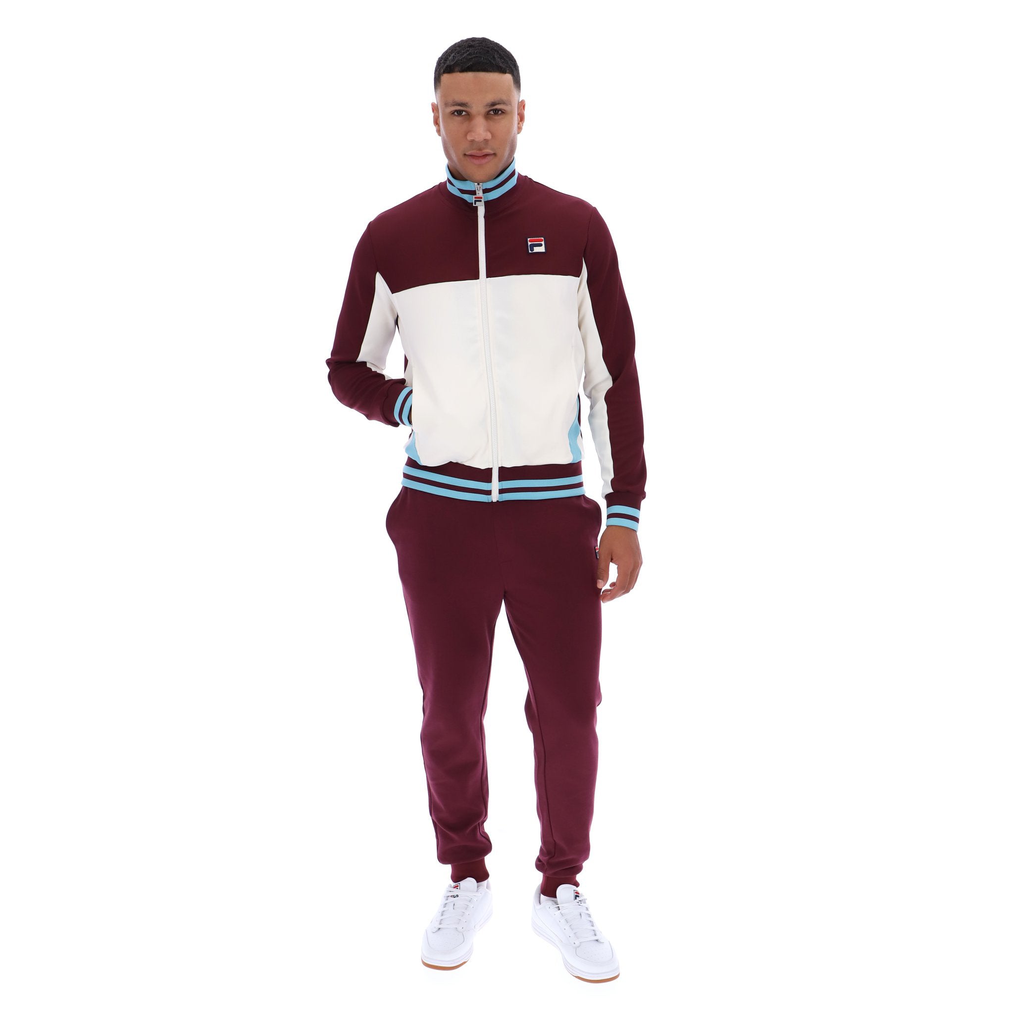 Fila Vintage Tiebreaker Track Top Claret