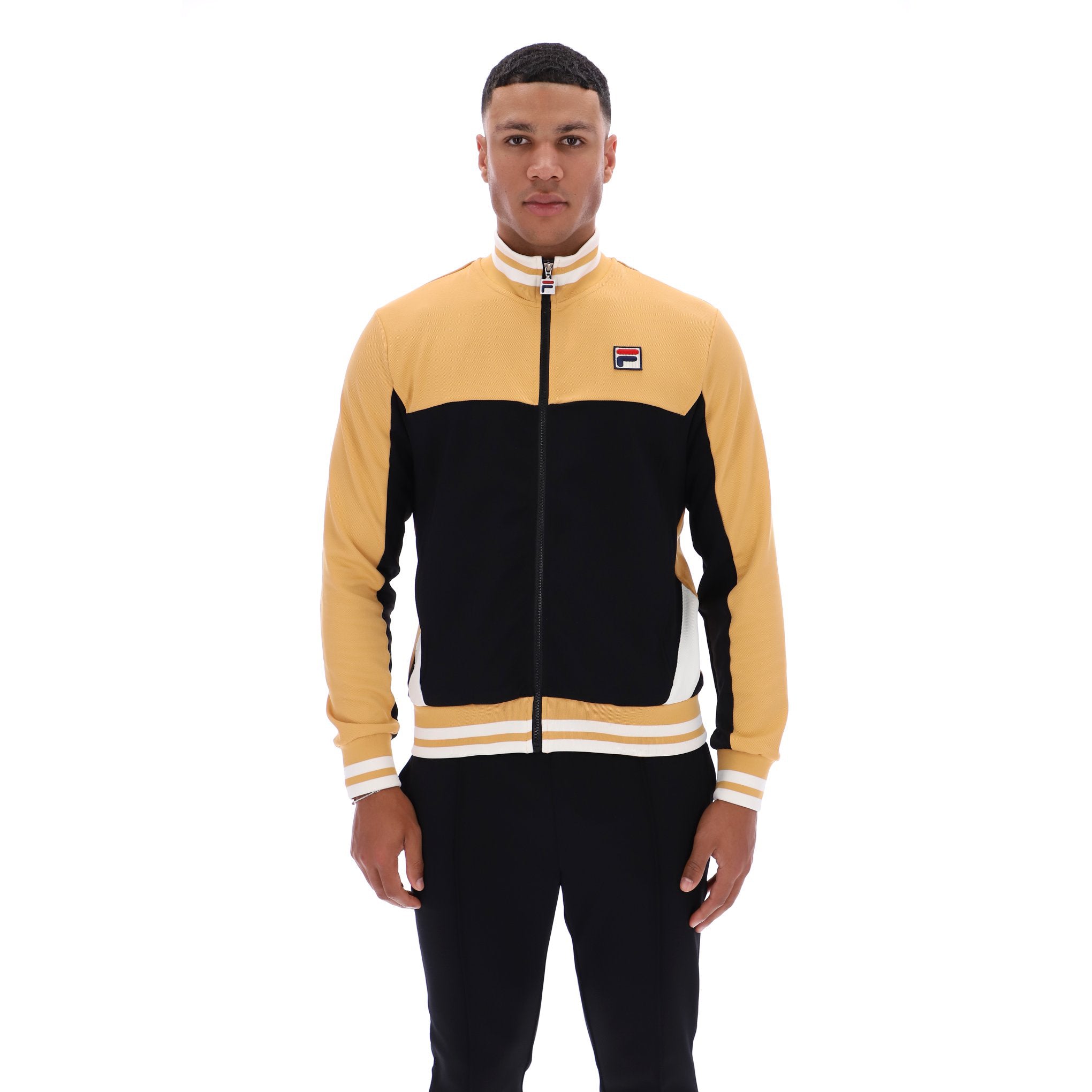 Fila Vintage Tiebreaker Track Top Tan/Black