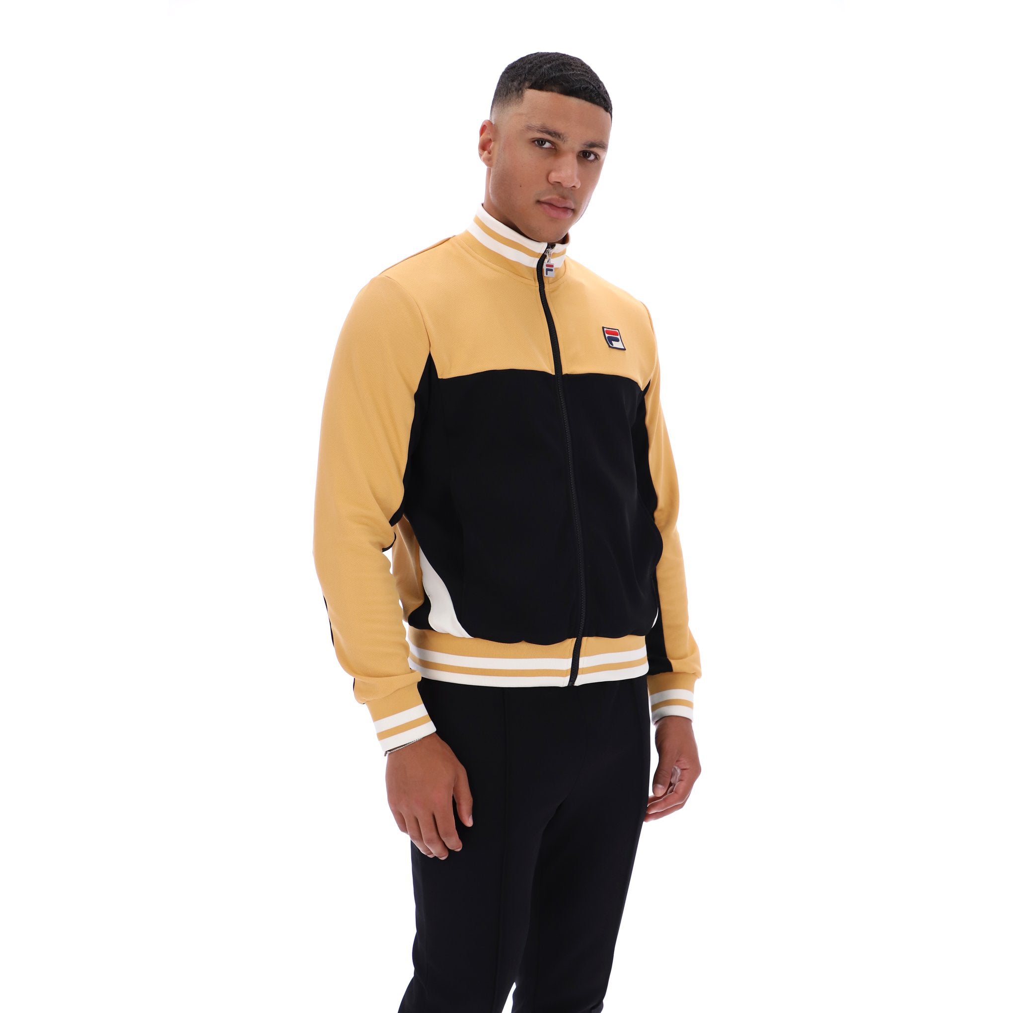 Fila Vintage Tiebreaker Track Top Tan/Black