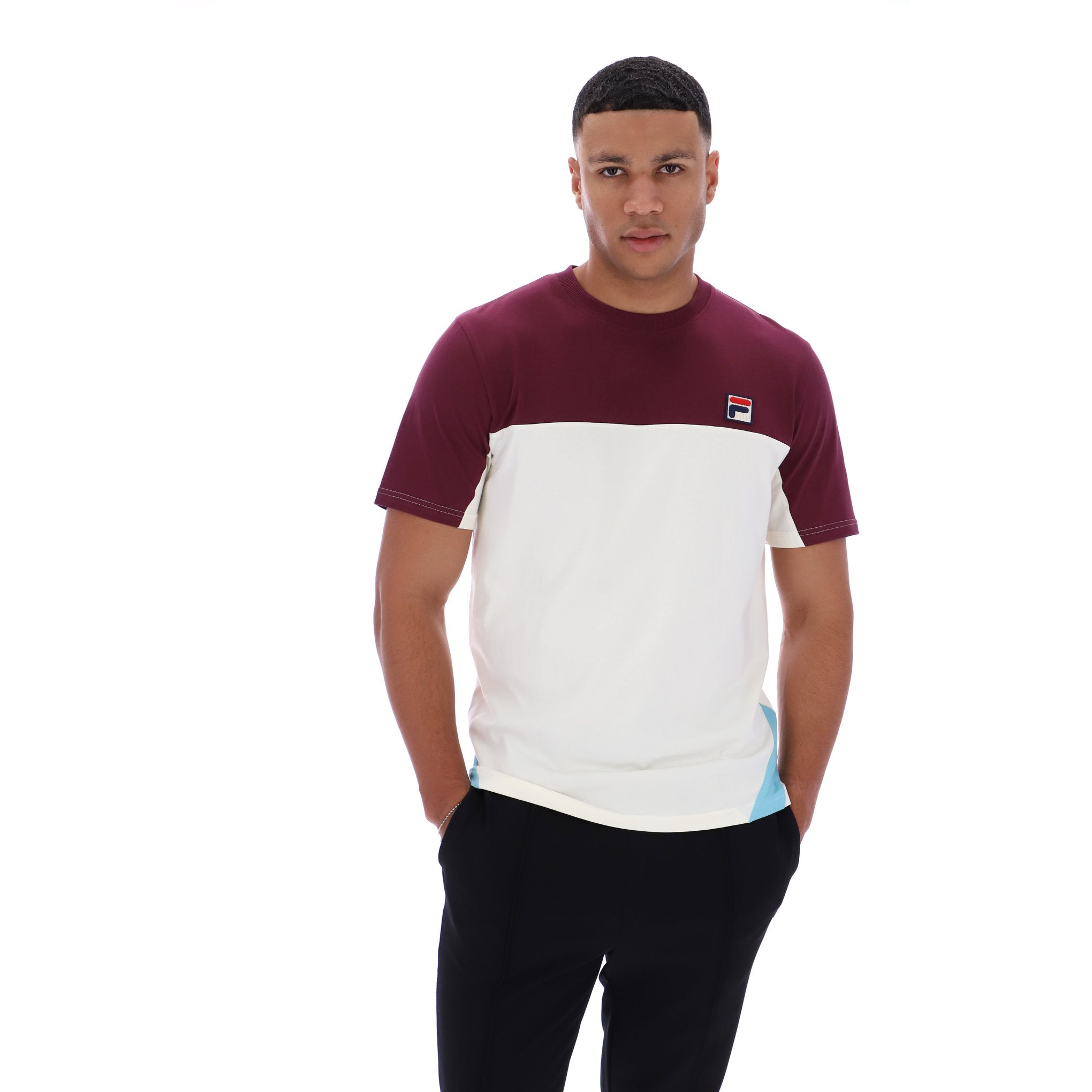 Fila Vintage Tiebreaker T-Shirt Claret