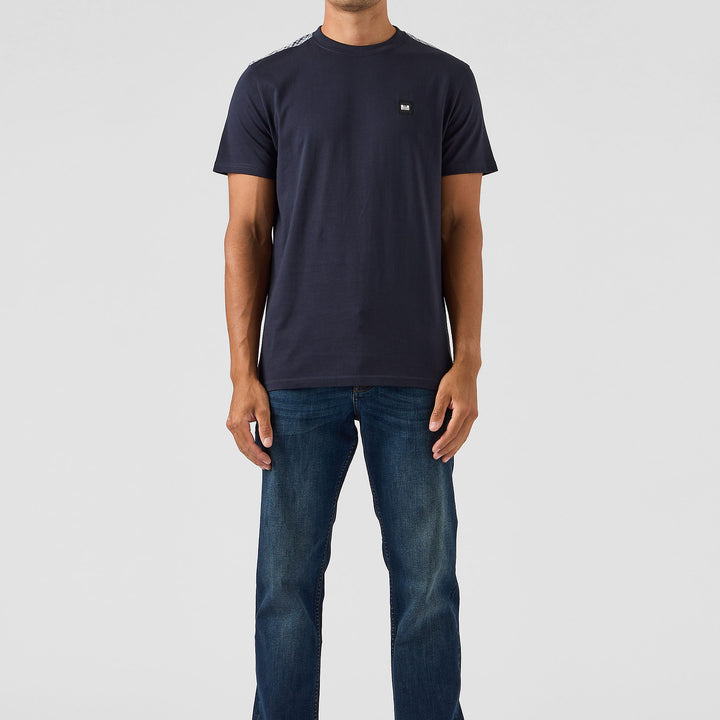 Weekend Offender Diaz Check T-Shirt Navy
